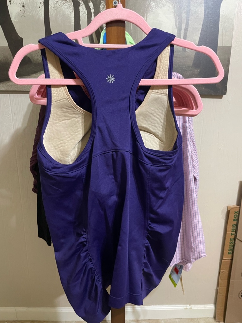 Athleta Deep Purple Performance Racerback Tank - Picture 2 of 3